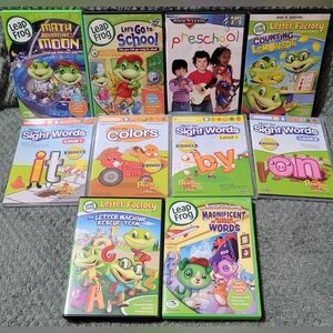 Leap Frog/Rock n Learn/Preschool Prep Bundle Learning Educational DVD Lot